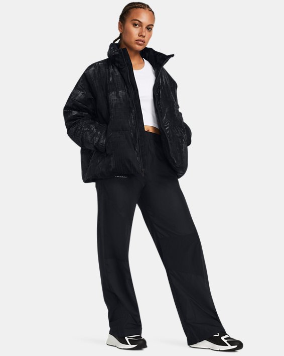 Women's ColdGear® Infrared Down Puffer Shine Jacket, Black, pdpMainDesktop image number 2